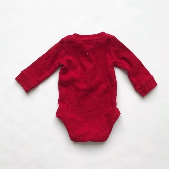 Gymboree ribbed Henley diaper shirt GUC newborn - Picture 4 of 4